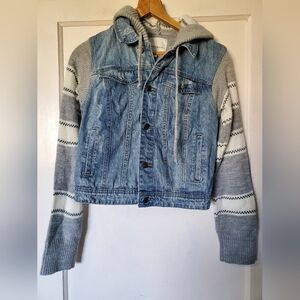 💕💙Women's Jean Knit Sleeves Jacket💖